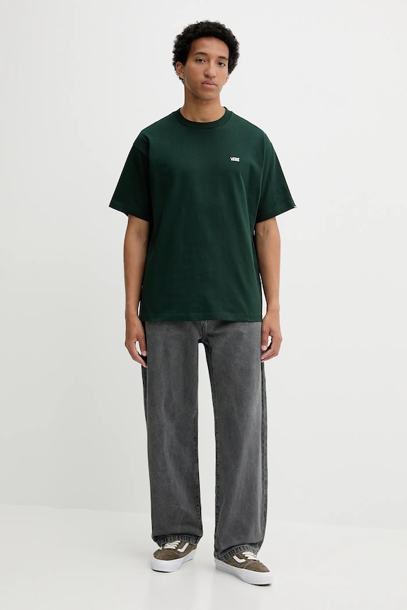 Vans t-shirt bawełniany VN000P1PPRM1 zielony AA00