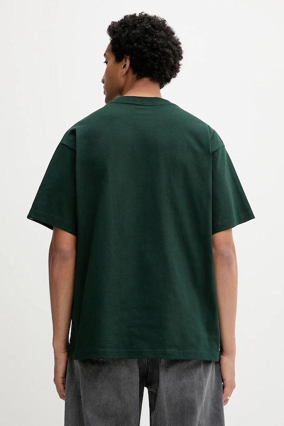 Odzież Vans t-shirt bawełniany VN000P1PPRM1 zielony