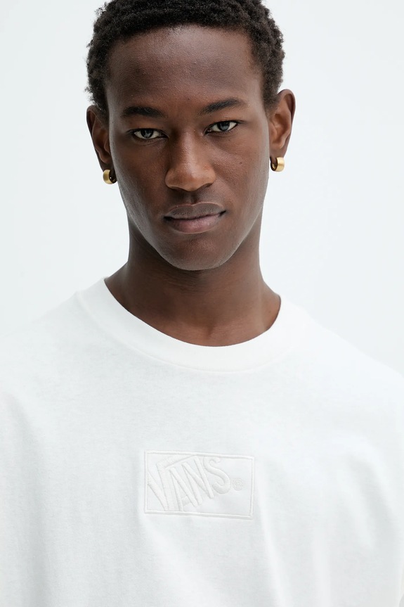 Vans tricou din bumbac bej VN000RAPFS81