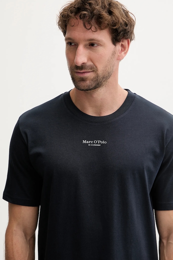 Odzież Marc O'Polo t-shirt bawełniany 5000009408 granatowy
