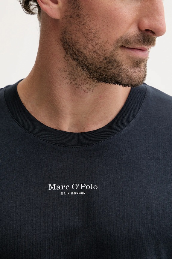 Marc O'Polo t-shirt bawełniany granatowy 5000009408