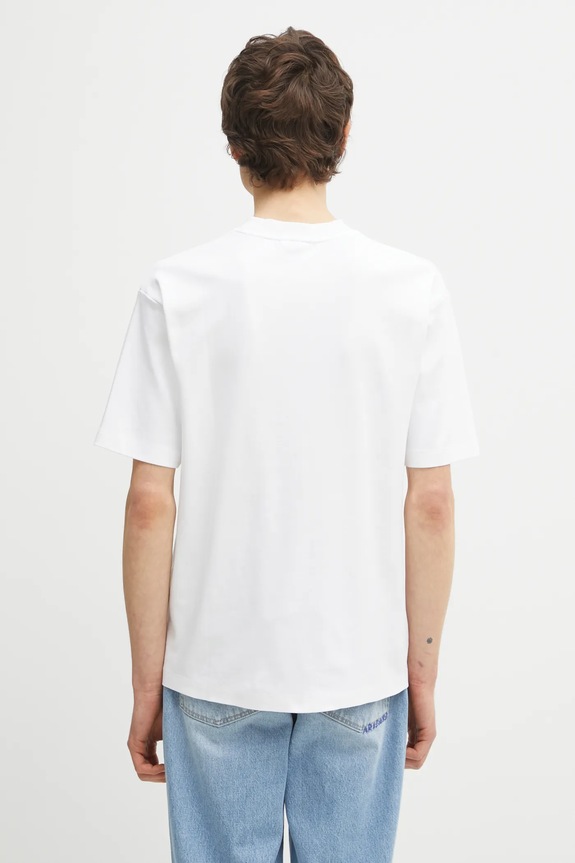 Abbigliamento Drôle de Monsieur t-shirt in cotone Le T-Shirt Slogan Classique PERM.TS202.CO002 bianco