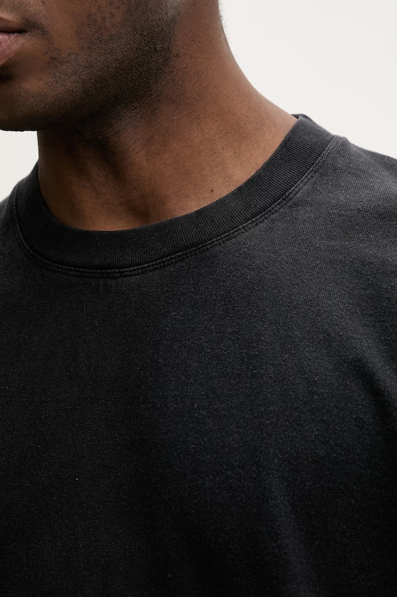 American Vintage tricou din bumbac MAFO02B negru