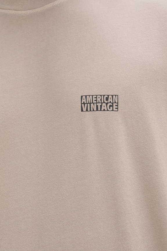 American Vintage tricou MPYM02A bej