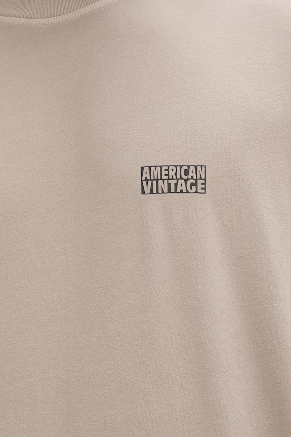 American Vintage tricou MPYM02A bej