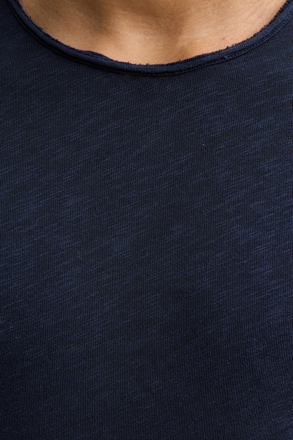 Bombažna kratka majica American Vintage MSON25TG mornarsko modra