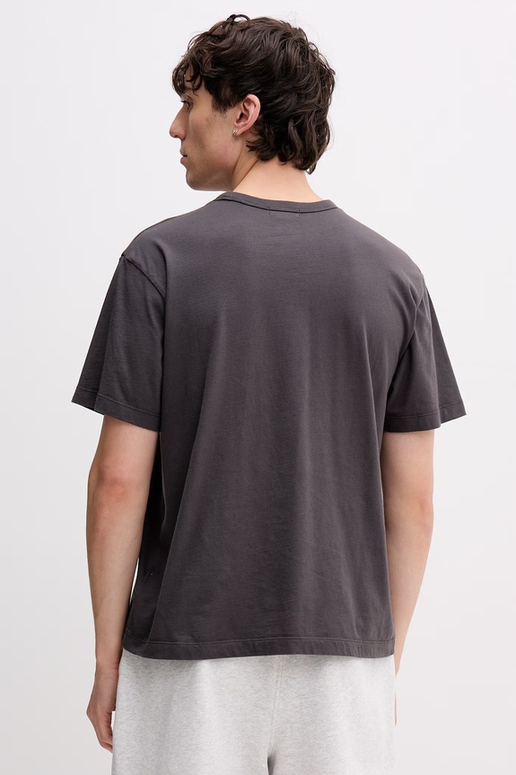 Odzież Vans t-shirt basic męski bawełniany Premium LX Shrunken VN000TPBEMV1 szary