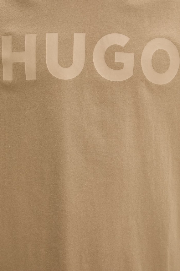 HUGO tričko pánske bavlnené s elastanom Dulivio 50467556.NOS béžová