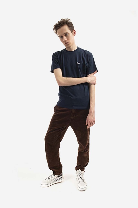 Vans cotton T-shirt Left Chest Log VN0A54TFNAV navy AA00