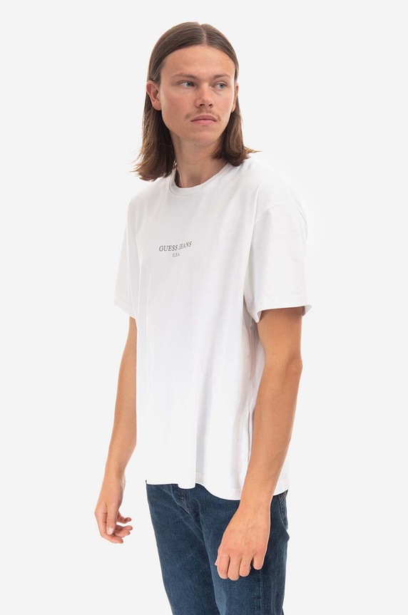 Βαμβακερό μπλουζάκι Guess M2BI01.KBB50