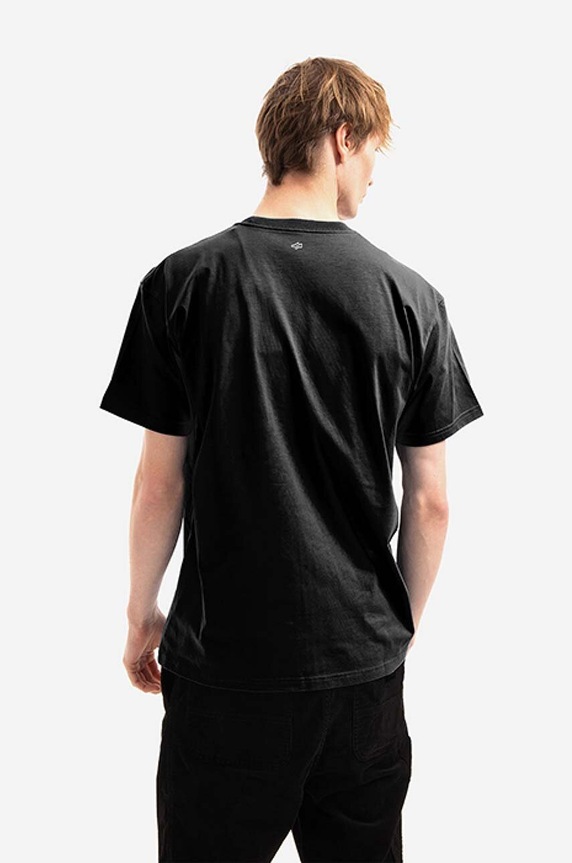 Oblečení Bavlněné tričko SneakerStudio x No War SS.UA.NO.WAR.2 černá