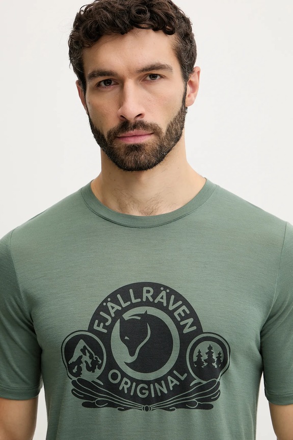 Fjallraven tricou verde F84117.614