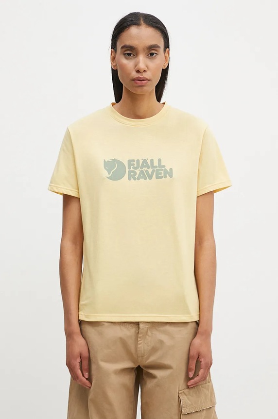 Fjallraven t-shirt Logo Tee regolare giallo F87146.133