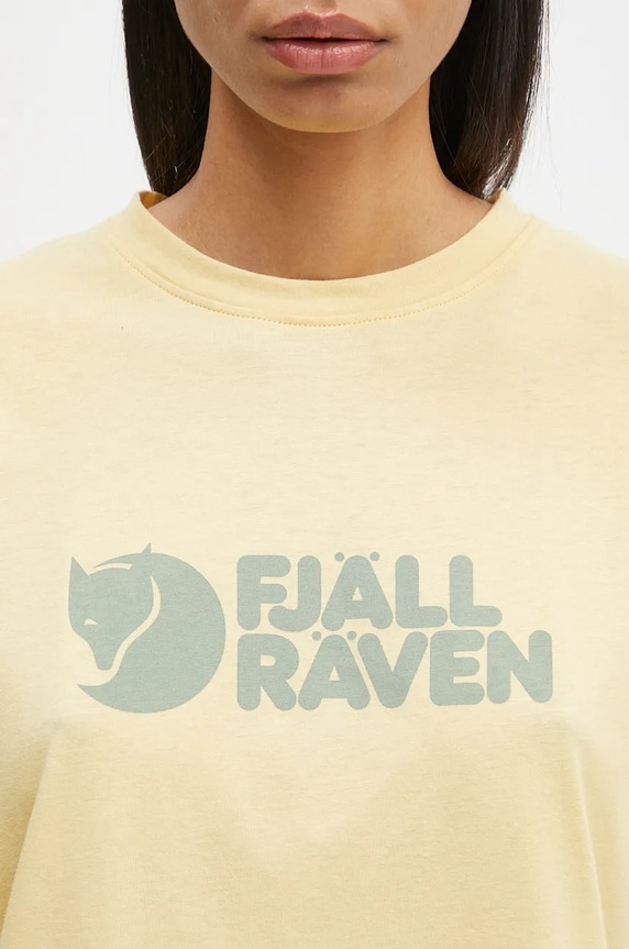 Abbigliamento Fjallraven t-shirt Logo Tee F87146.133 giallo
