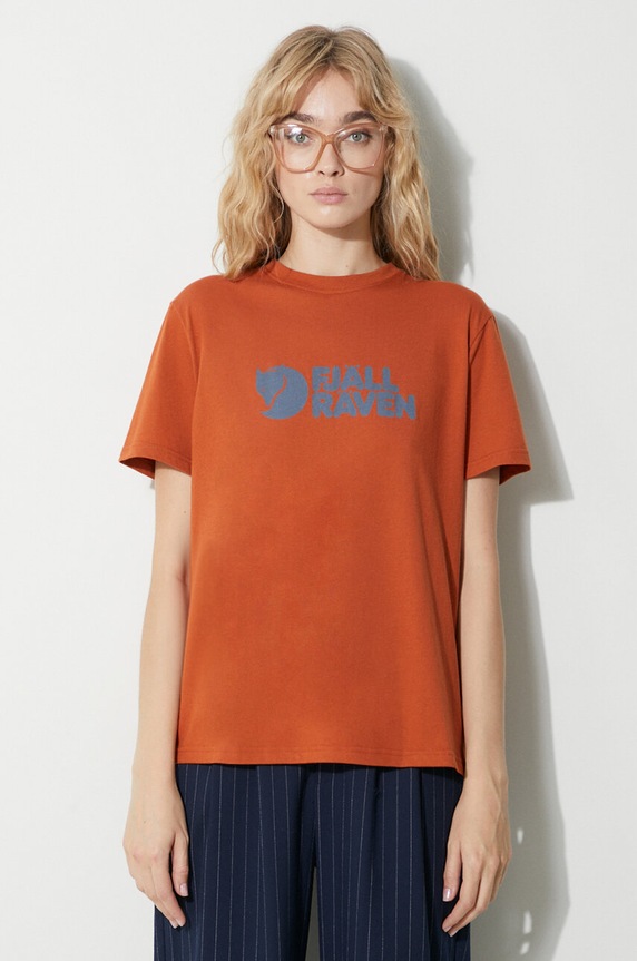 Tričko Fjallraven potlač oranžová F87146.243