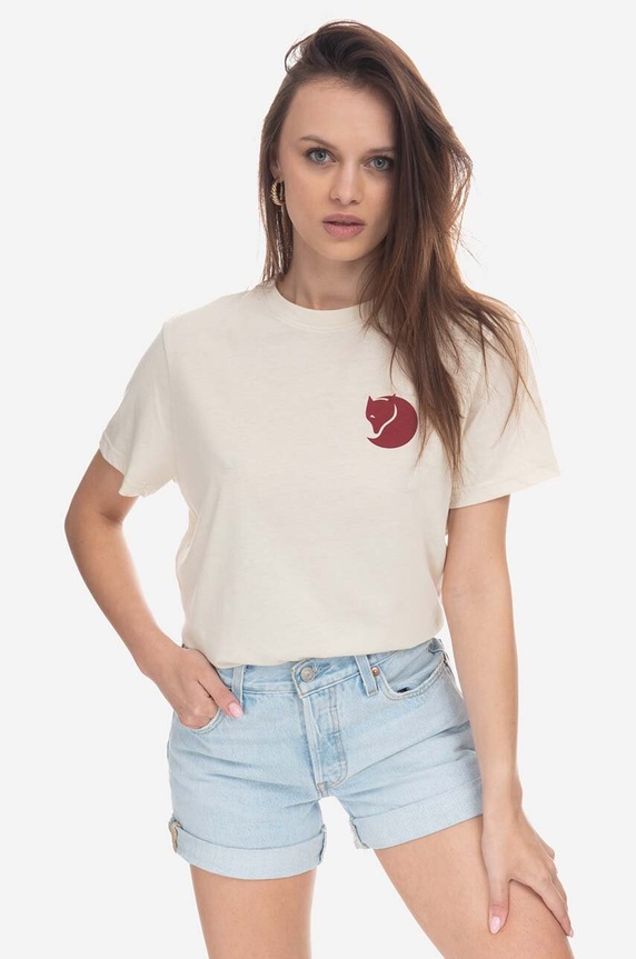 Fjallraven tricou uni bej F87153.113