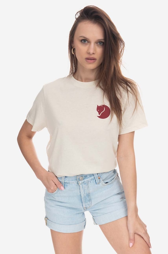 Fjallraven tricou uni bej F87153.113