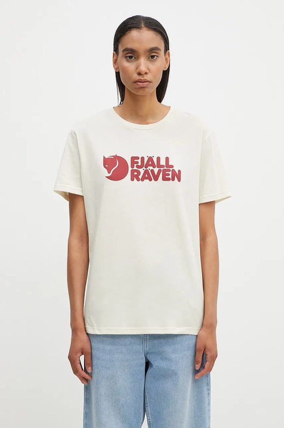 Fjallraven t-shirt regolare beige F87310.113