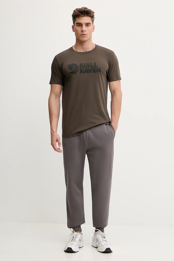 Fjallraven sportos póló Logo zöld F87310.633