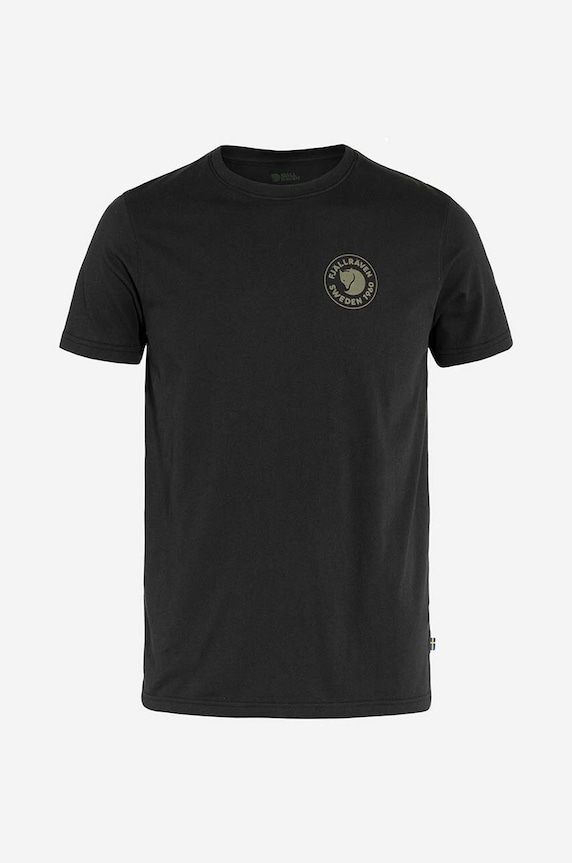 Μπλουζάκι Fjallraven 196 Logo NHL Pittsburgh Penguins 1960 Logo F87313.550 μαύρο SS24