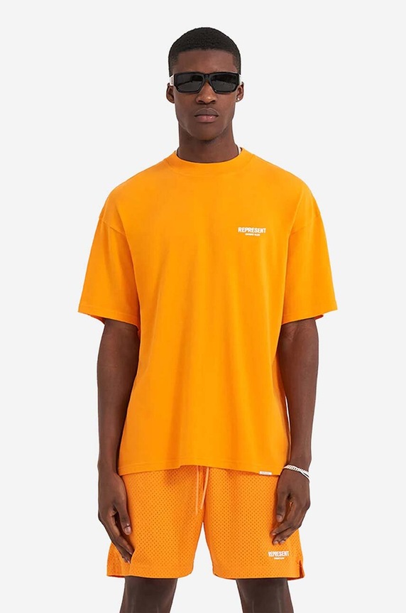 Clothing Represent cotton T-shirt Owners Club M05149.237 orange