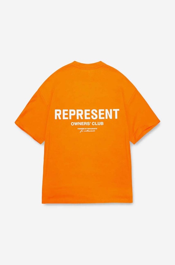 Represent cotton T-shirt Owners Club M05149.237 orange
