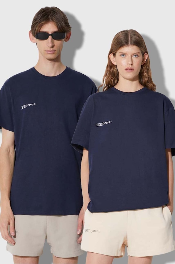 Pangaia t-shirt pozostałe granatowy 10000288
