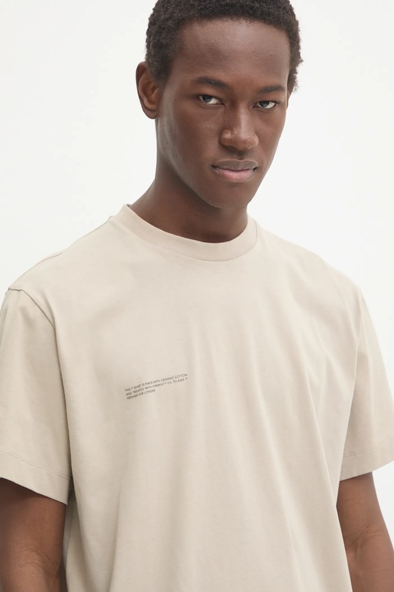 Pamučna majica Pangaia bež 10000287