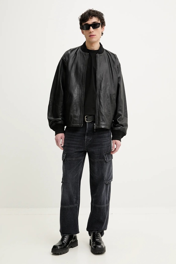 Pamučna majica Diesel T-ADJUST-MICRODIV T-SHIRT crna A14931.0NIAX