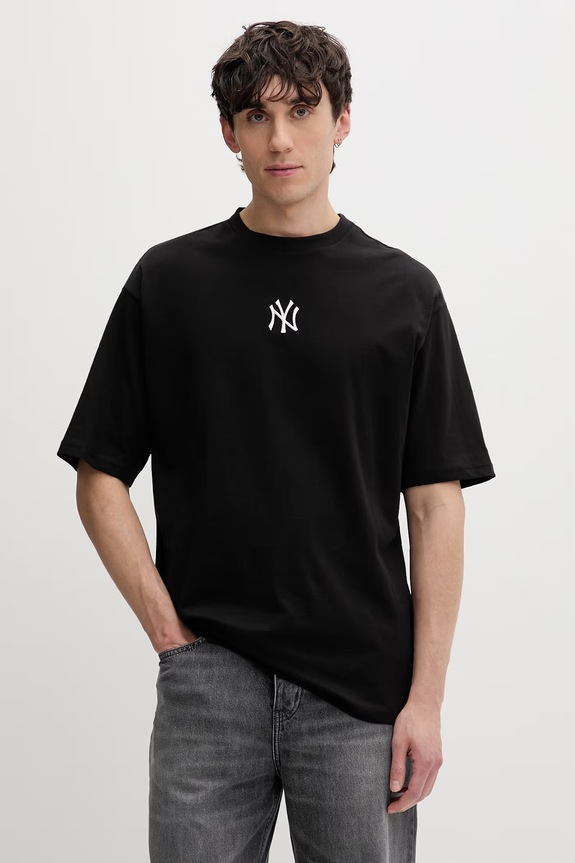 New Era t-shirt bawełniany NEW YORK YANKEES 60675746 czarny AA00