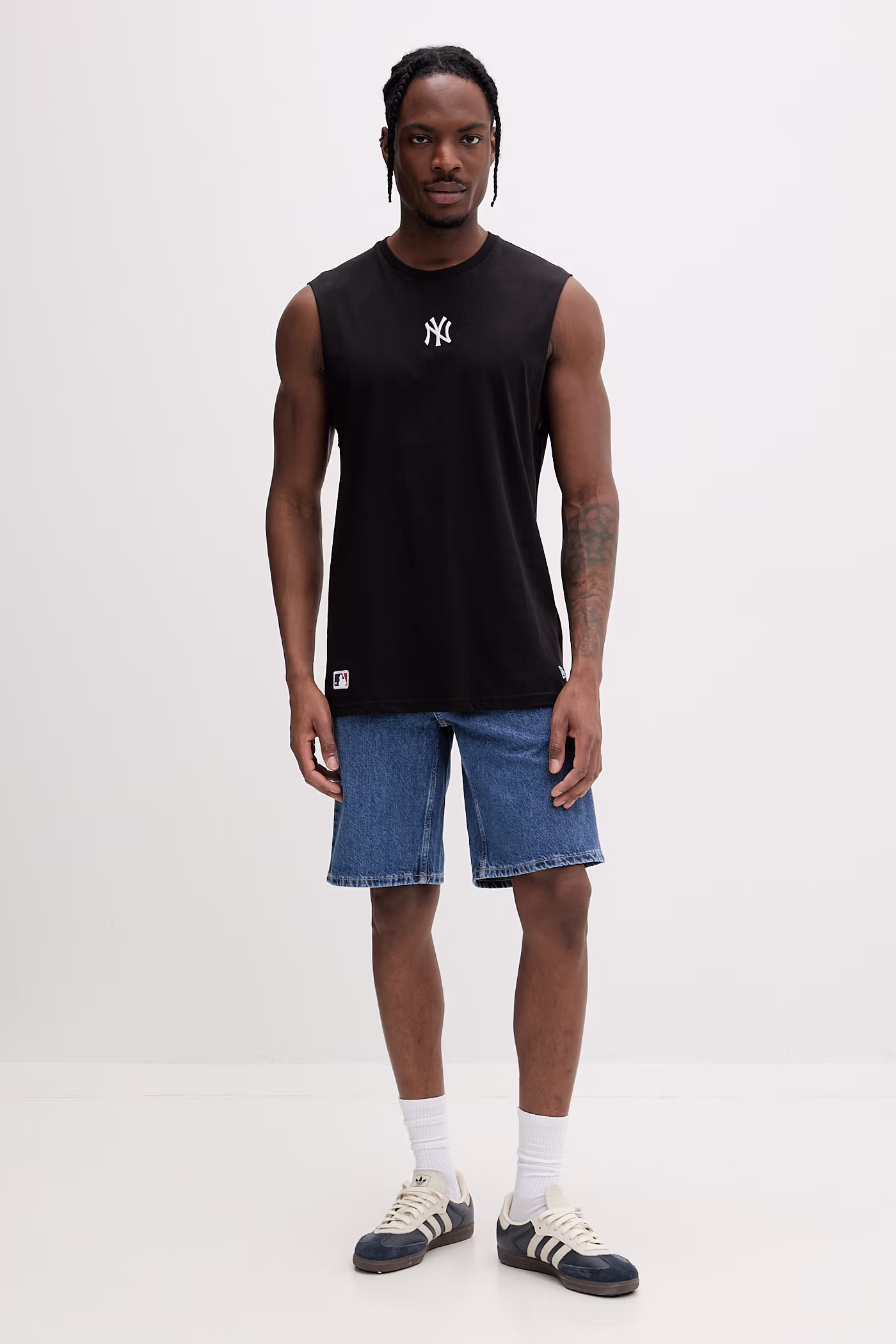 New Era top pentru bărbați, din bumbac NEW YORK YANKEES negru 60691043