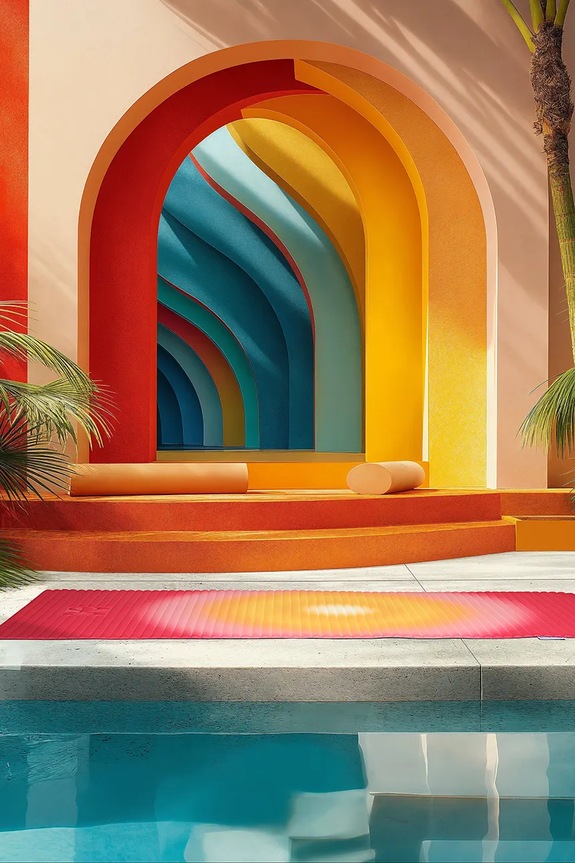 Στρώμα γιόγκα Hercule Studio Gale x Univers Uchronia ML.TA.UCH.SR πολύχρωμο