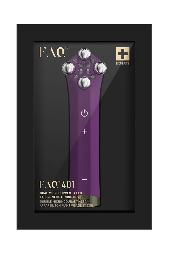 Home SPA FOREO apparecchio per il modellamento del viso con led e doppio microcorrente FAQ 401 F0501 violetto