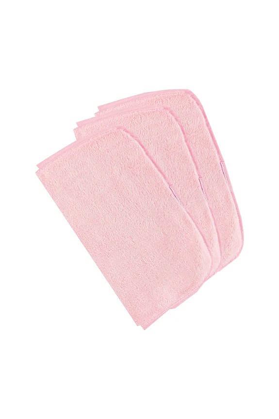 The Vintage Cosmetics Company sminkeltávolító törlőkendők Make-up Removing Cloths 3 db rózsaszín 10FMP