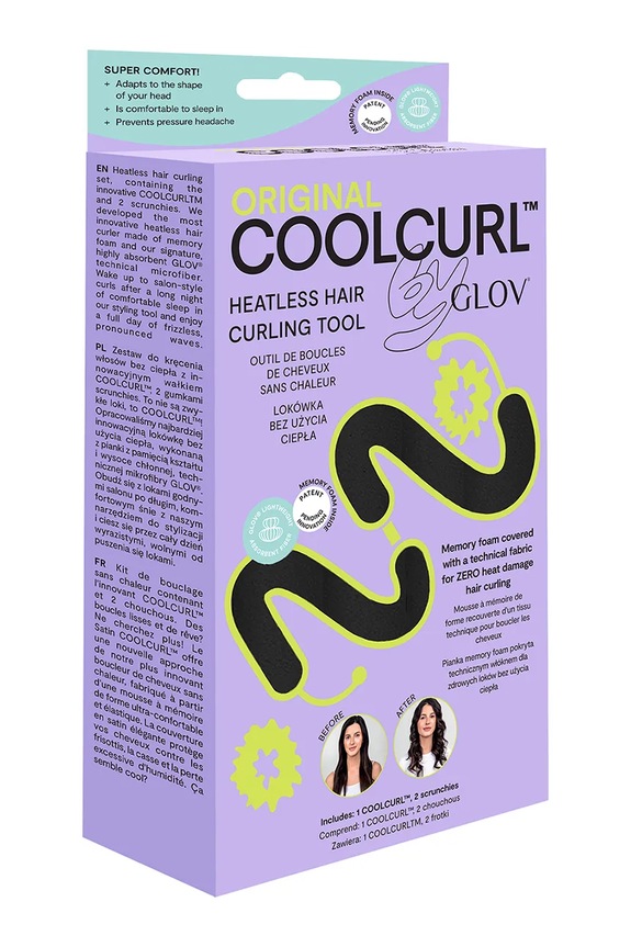 Домашно СПА Лента за къдрене на коса GLOV Coolcurl 5907440743533 черен