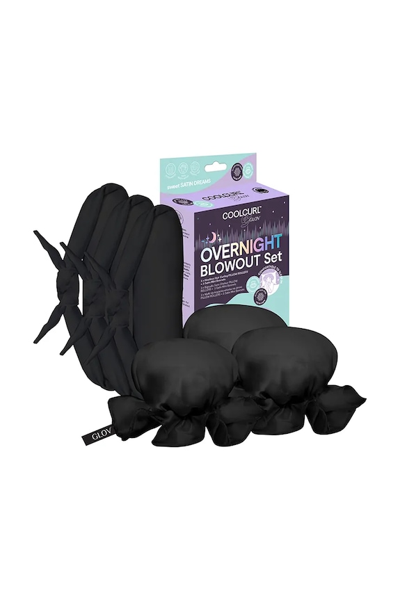 Sada na úpravu vlasů GLOV CoolCurl Overnight Blowout černá 5907440746459