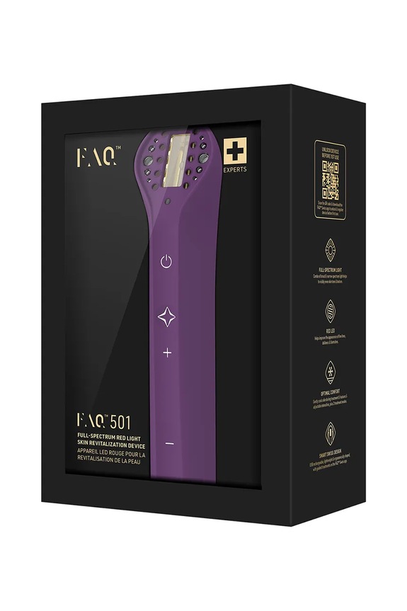 Home SPA FOREO dispozitiv de terapie cu lumină cu spectru complet FAQ 501 F0532 violet