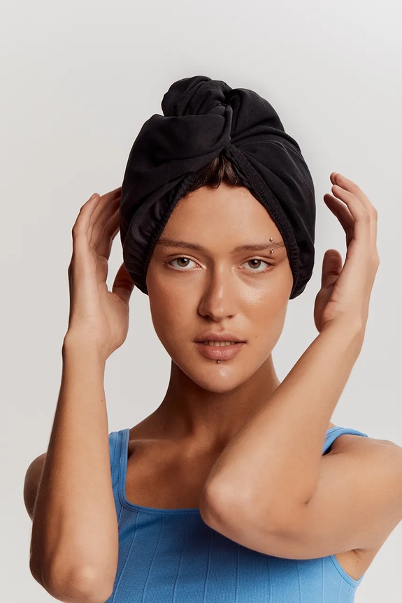 Glov turban do włosów czarny 5907440743700