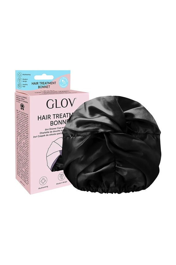 Glov turban do włosów z materiału tekstylnego 5907440747920 czarny AA00