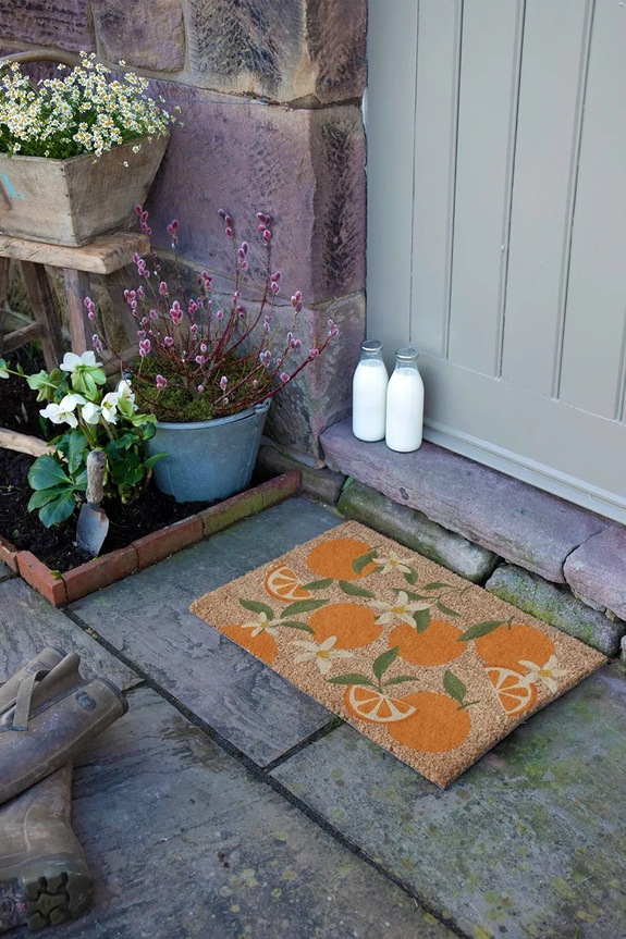 Salon i sypialnia Artsy Doormats wycieraczka do butów 60 x 40cm 6040W.ORANGES multicolor