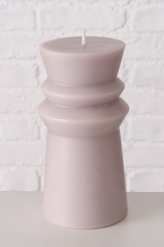 Boltze świeca bezzapachowa Tulo szary 2027999.silver