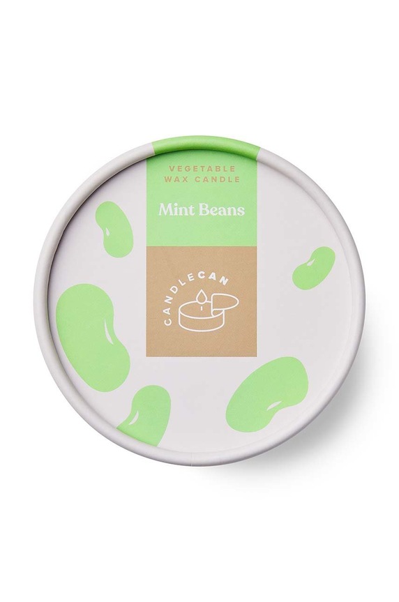 Домашнее SPA Ароматизированная свеча CandleCan Mint Beans can.beans зелёный