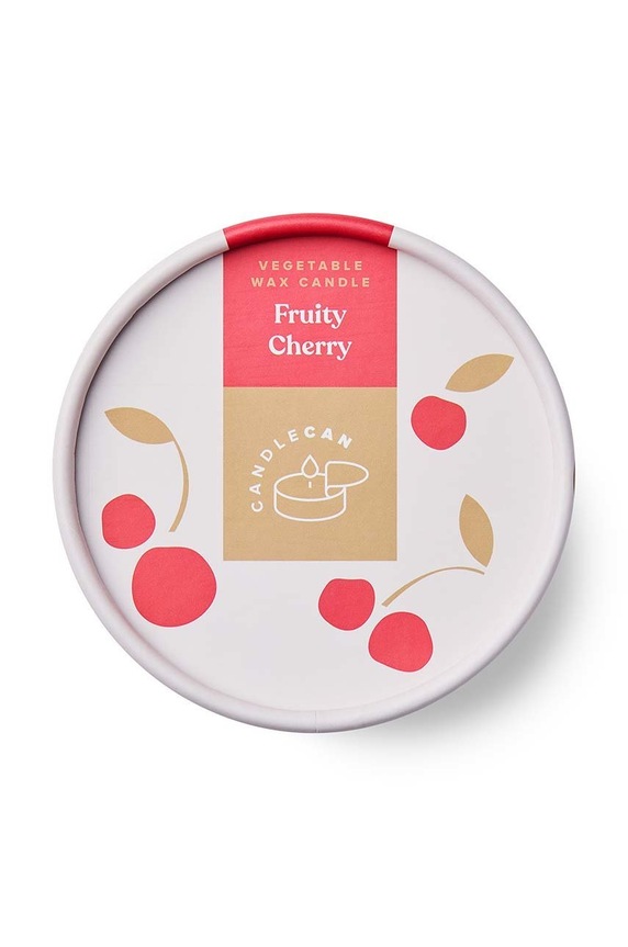 Домашнє SPA Ароматизована свічка CandleCan Fruity Cherry can.cherry червоний