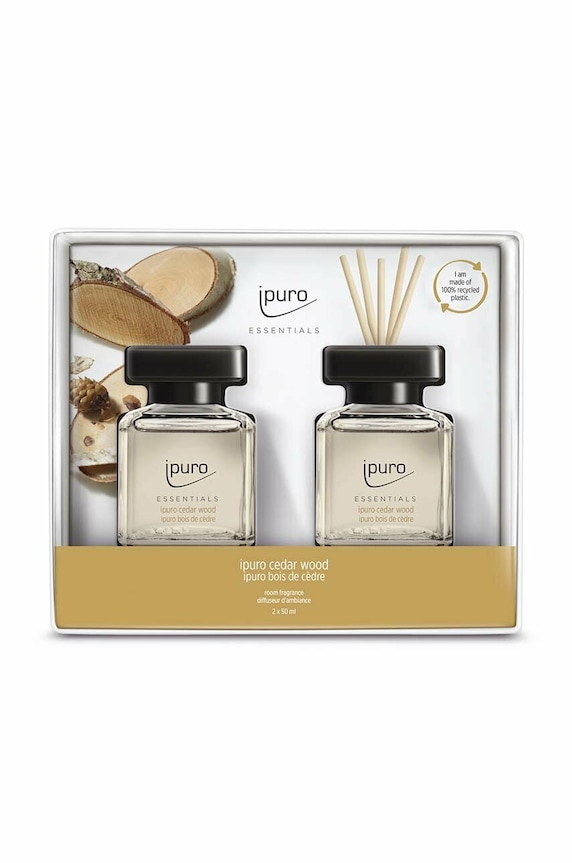 Ipuro zestaw dyfuzorów zapachowych Cedar Wood 2x 50 ml 2-pack multicolor ZIFC2095