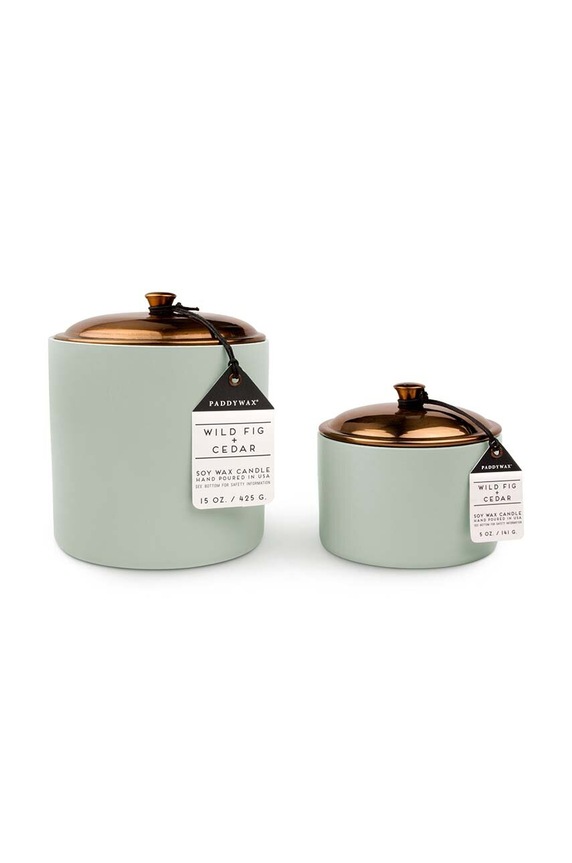 Vonná sójová svíčka Paddywax Wild Fig & Cedar 425 g HY1504EU vícebarevná AA00