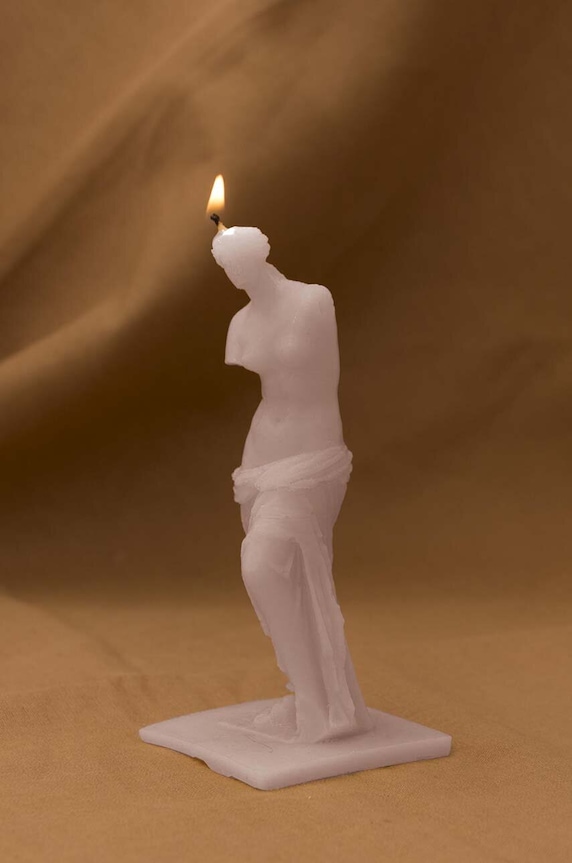 Home SPA Really Nice Things świeca dekoracyjna Venus Candle 1938214 różowy