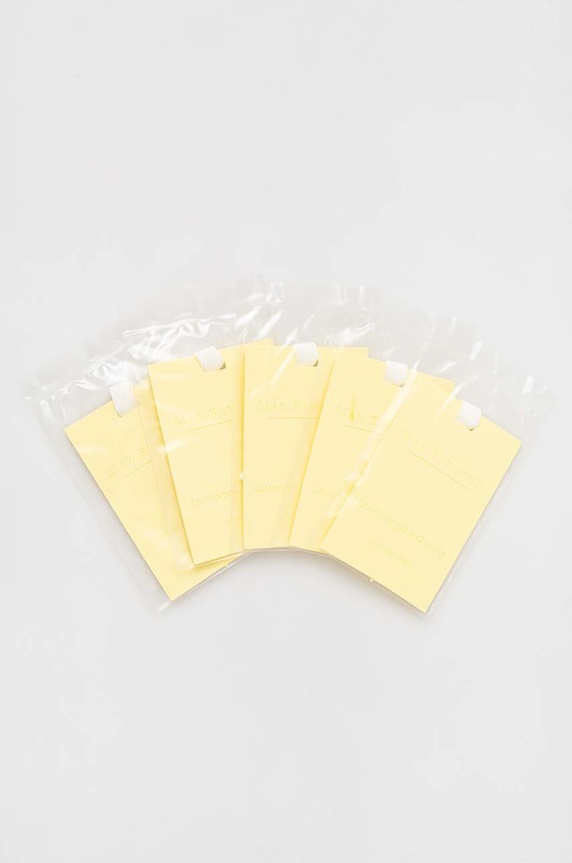 Sada vonných kariet Max Benjamin Lemongrass & Ginger 5-pak MB.CARDGIFT3 žltá AA00