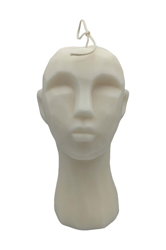 Bella Bulba lumânare de soia Sculpture alb 5903957208411