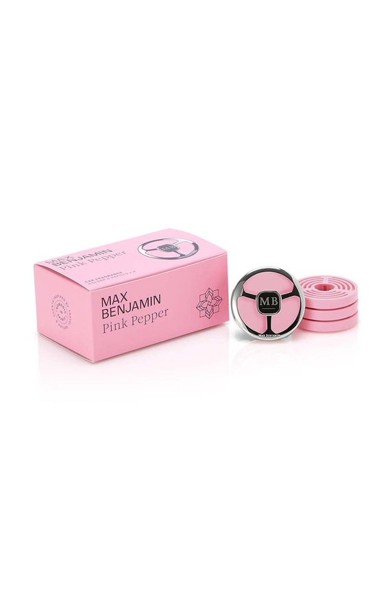 Sada aroma difuzéru a náplní do auta Max Benjamin Pink Pepper růžová RB.CFGB05