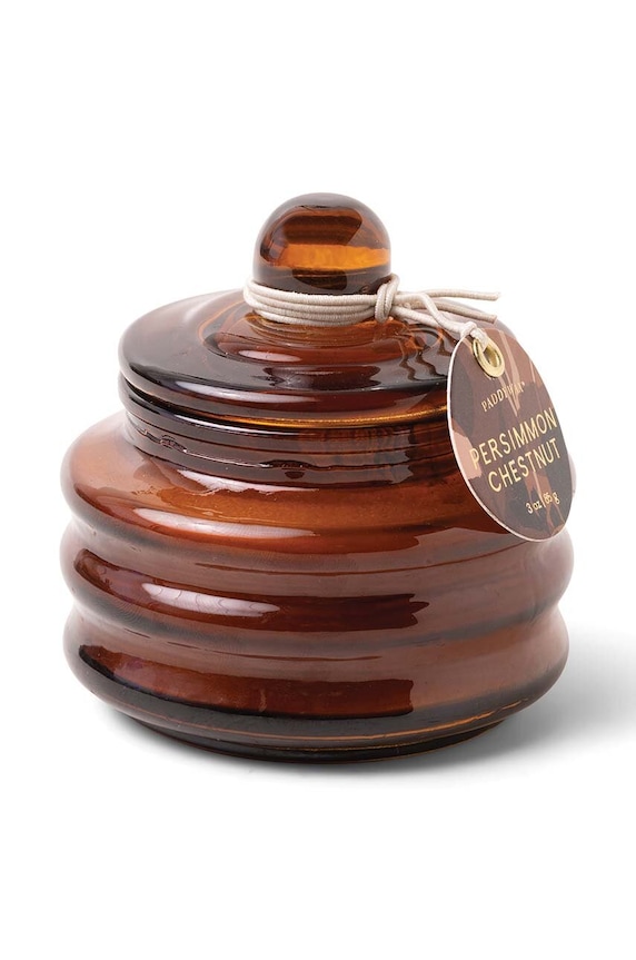 Vonná sójová svíčka Paddywax Amber& Persimmon Chestnut 85 g červená MG0312EU
